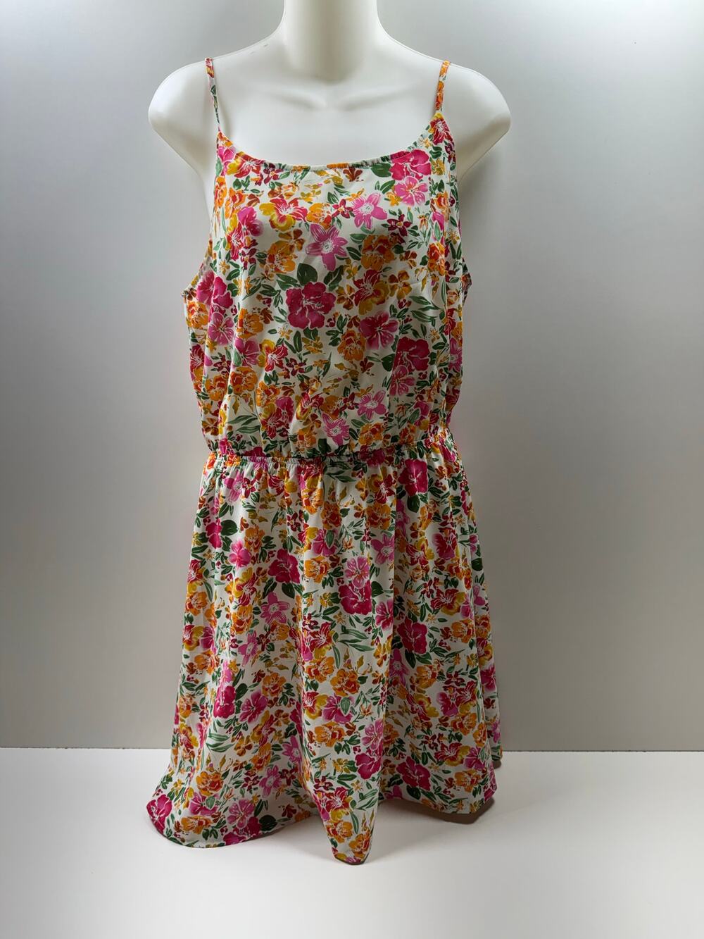 Y2K 90’s Retro Women’s Spring Mini Dress Multicolor Floral Sz M Staccato Sz Med